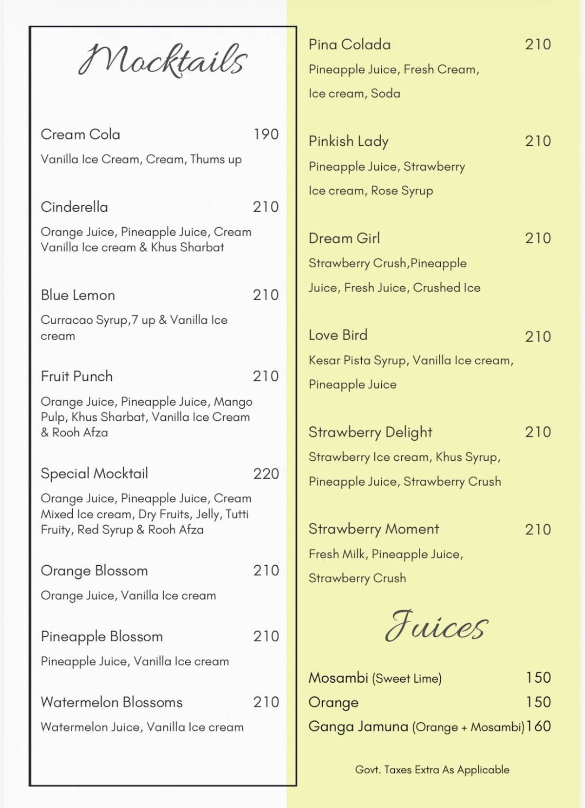 Shivsagar Restaurant -- Aundh menu