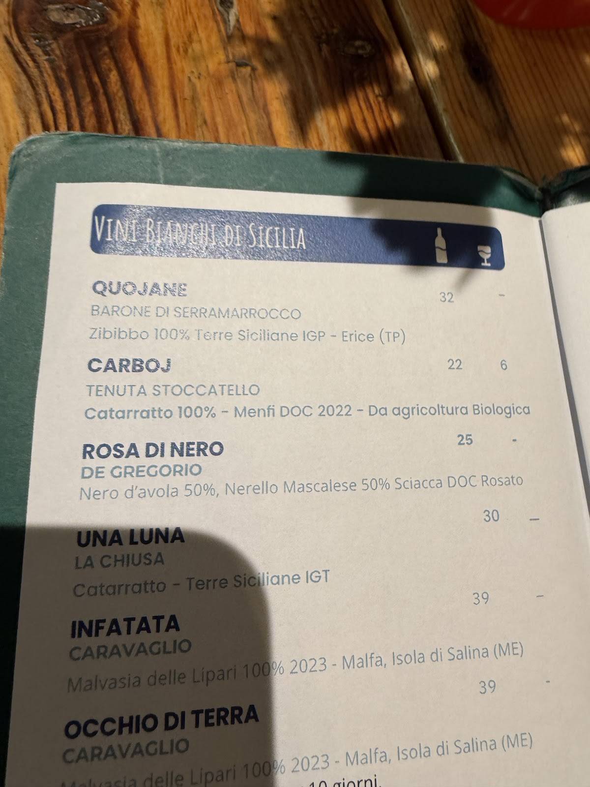 Menu di Sikulo - Umori & Sapori 