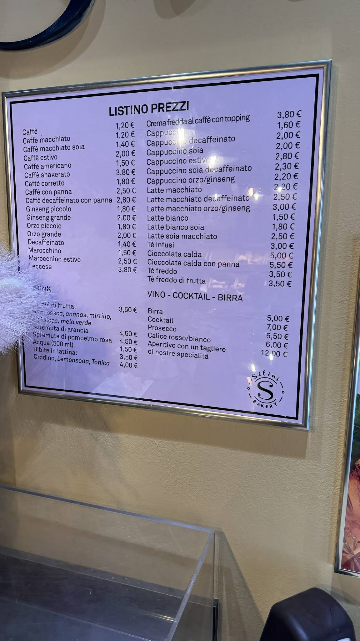 Menu di Silini Bakery 