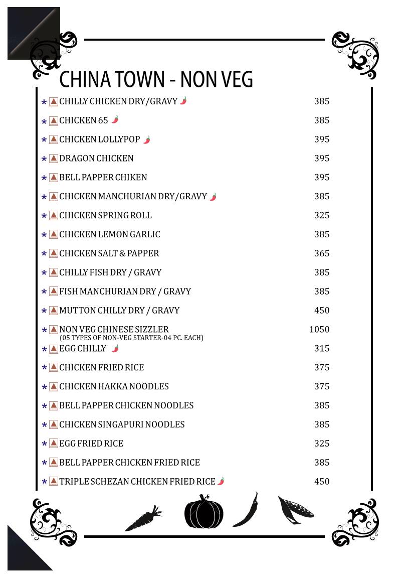 Silver Spoon Restaurant menu