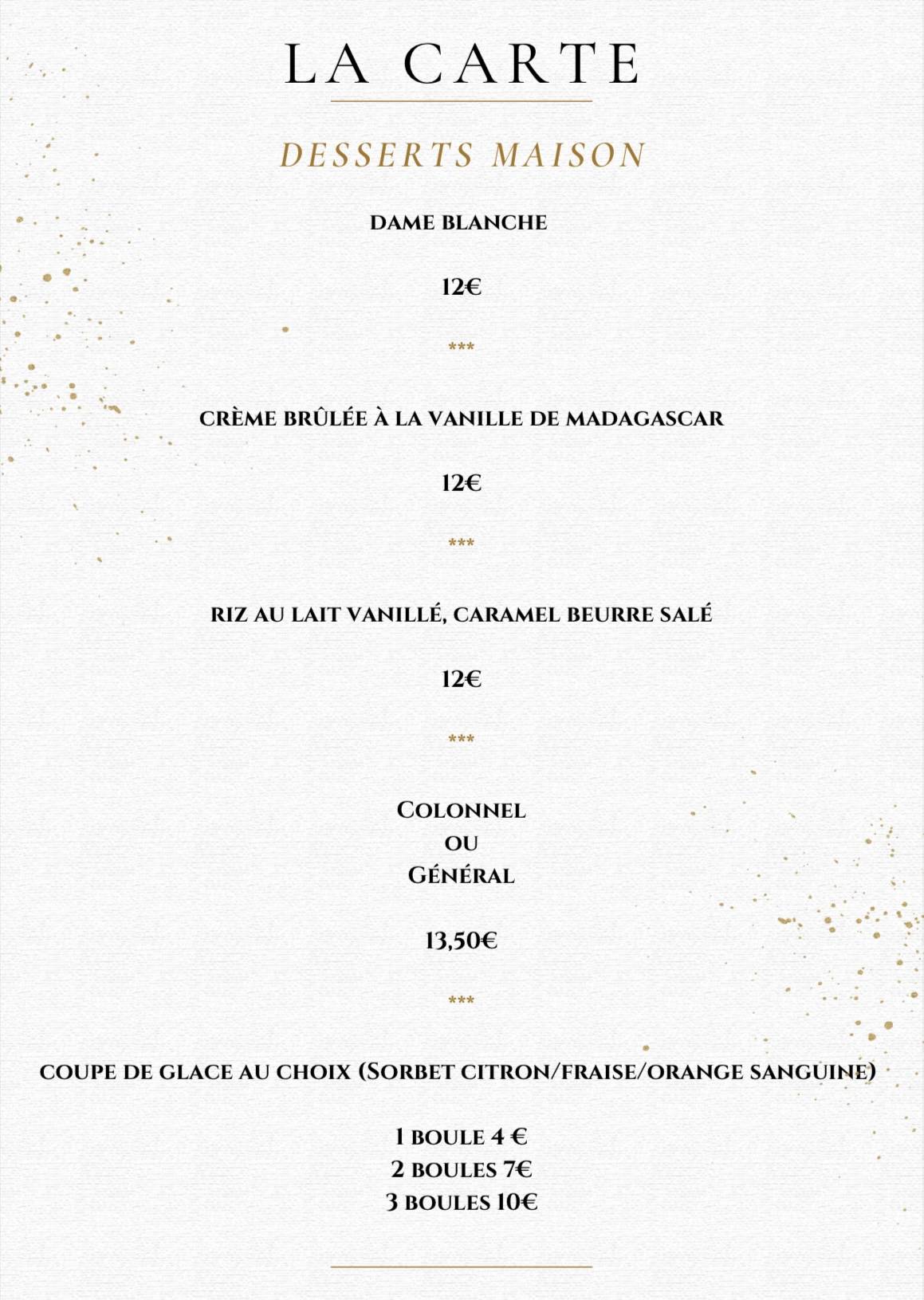 Menu de Simplement Restaurant