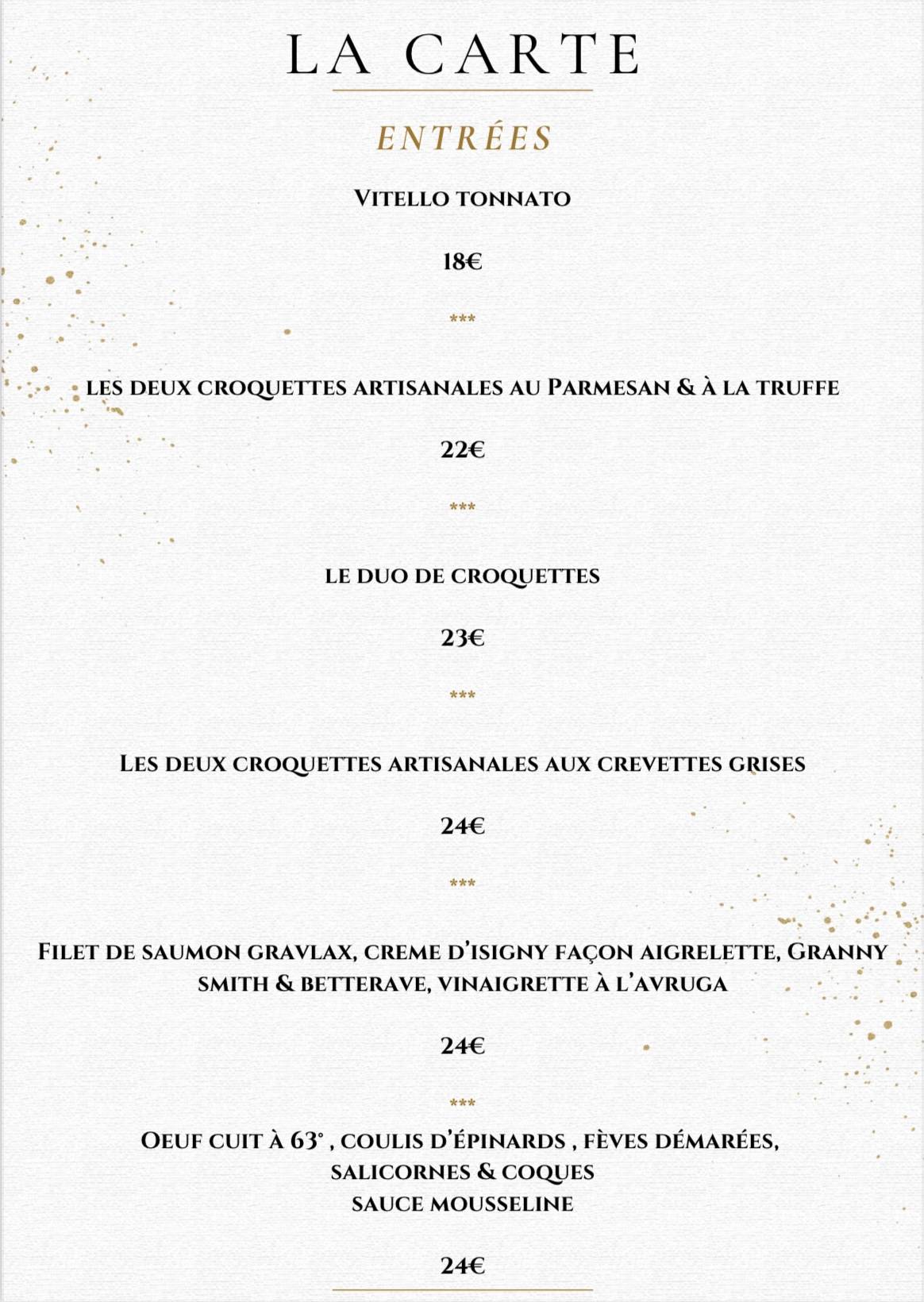 Menu de Simplement Restaurant