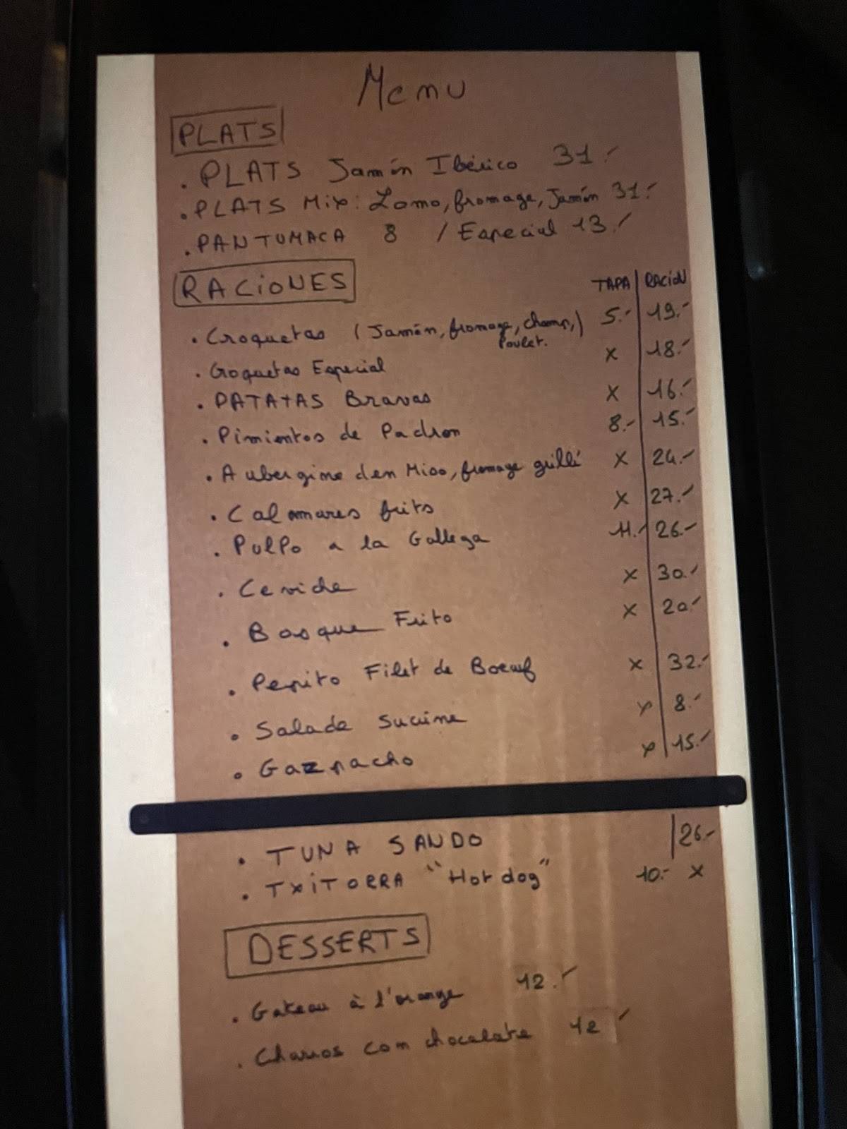 Menu di Simunye Coppet 