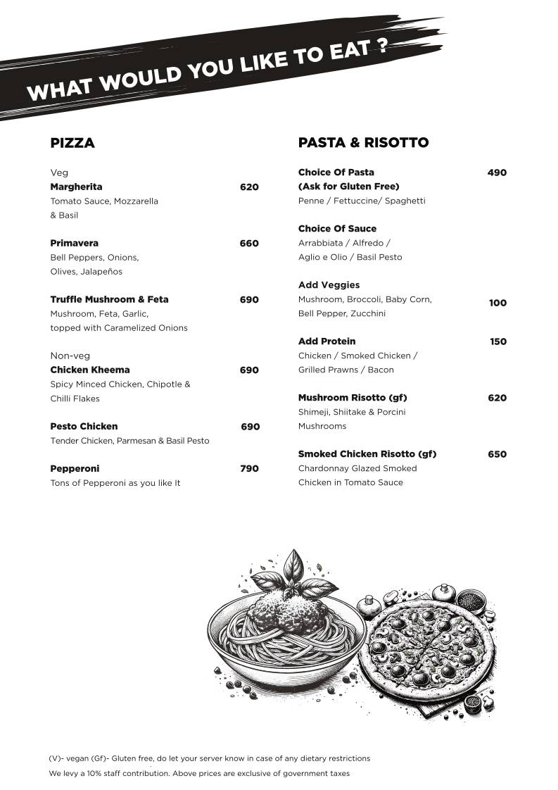 Sixteen 33 Bandra menu
