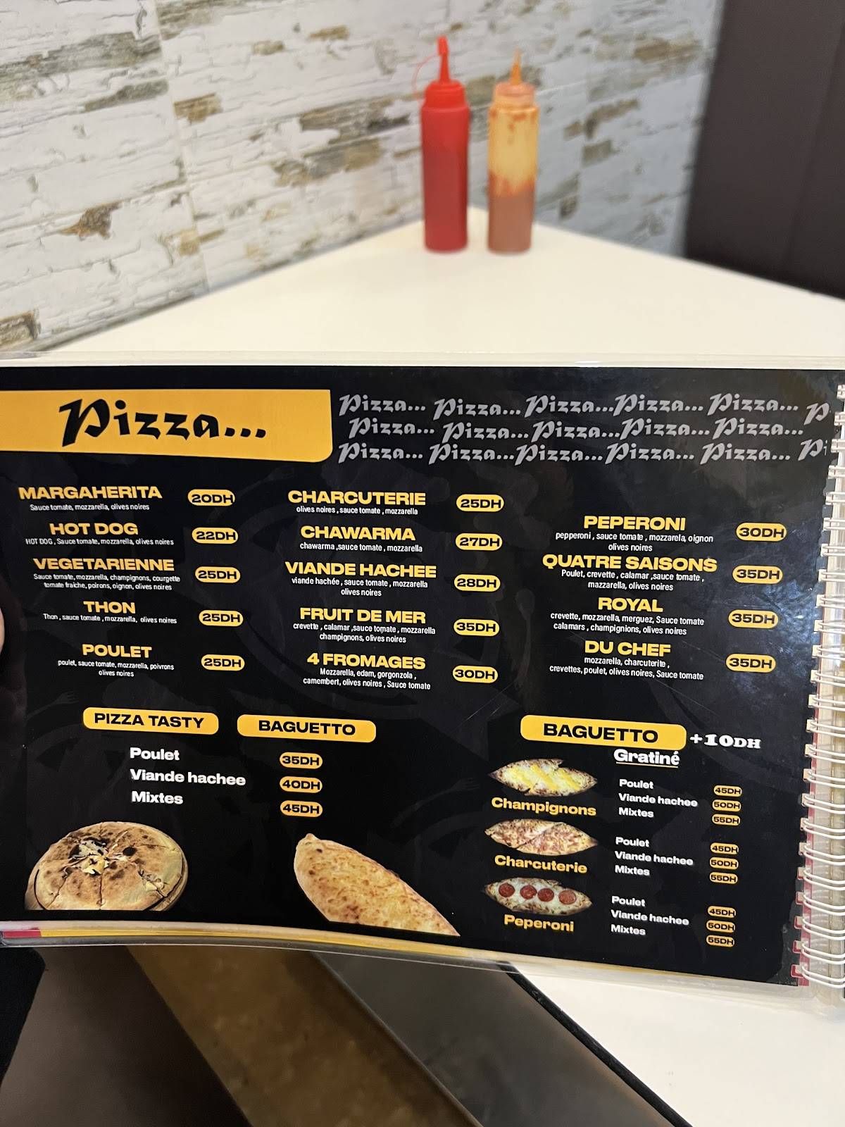 Menu de Tasty Chicken