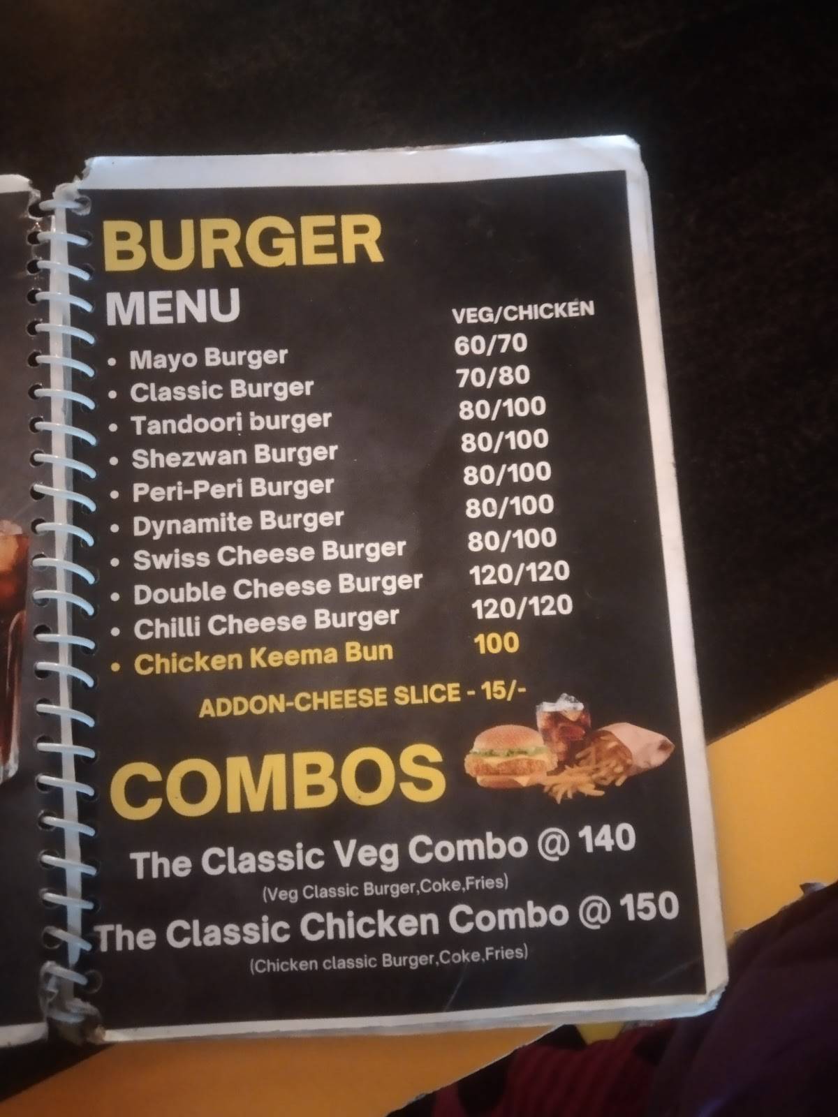 Snack attack Fast Food Junction menu