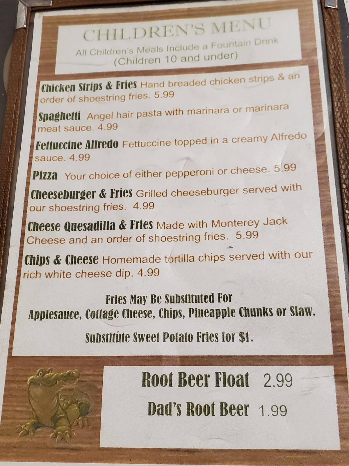 Menu at Snaps pub & bar, Jasper