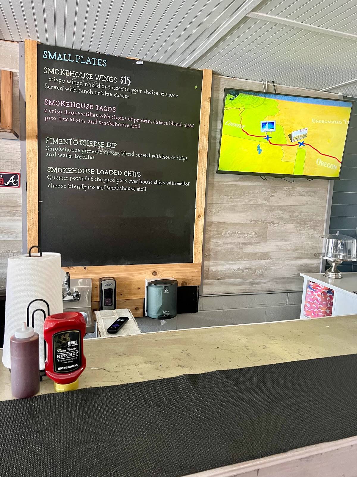 Menu at Southern Appalachian Smokehouse BBQ, Lavonia