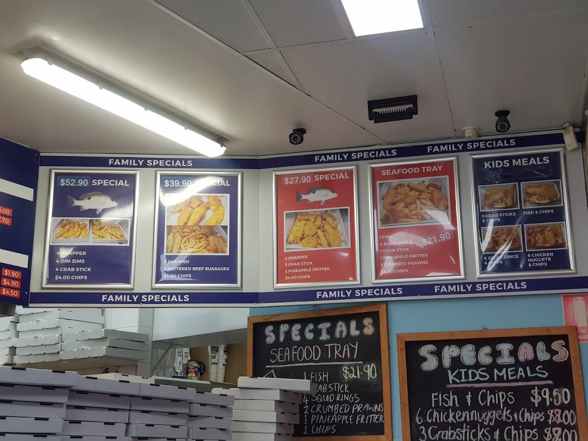 Menu at Southlands Fish & Chips fast food, Willetton