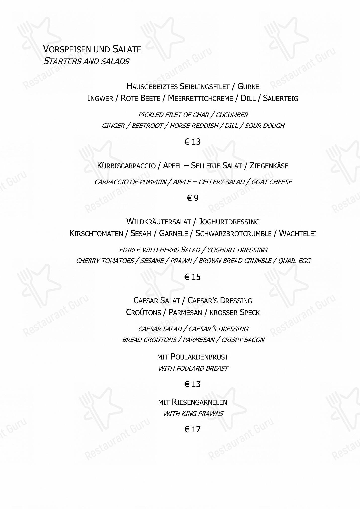 Spagos dans Leipzig - Коктейльная карта