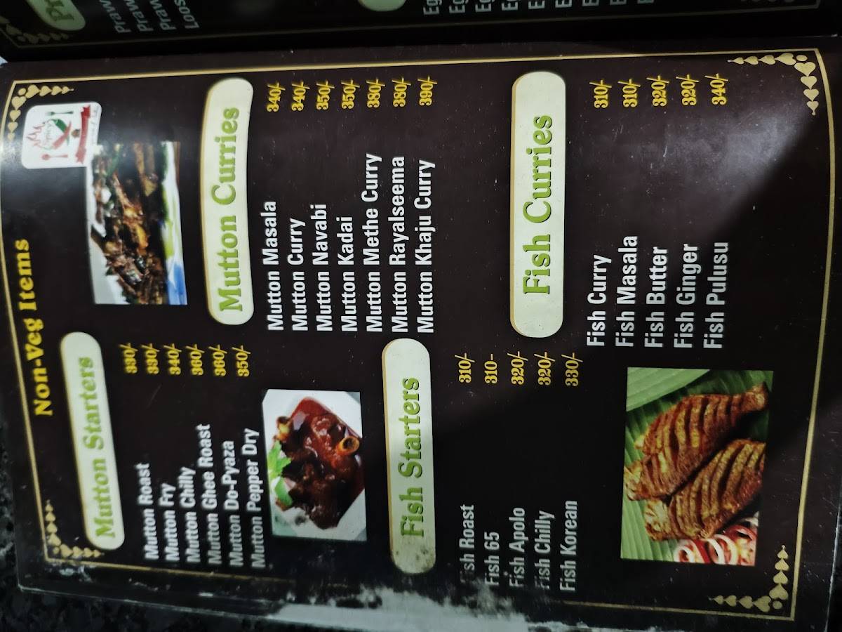 Spicy Family Restaurant menu