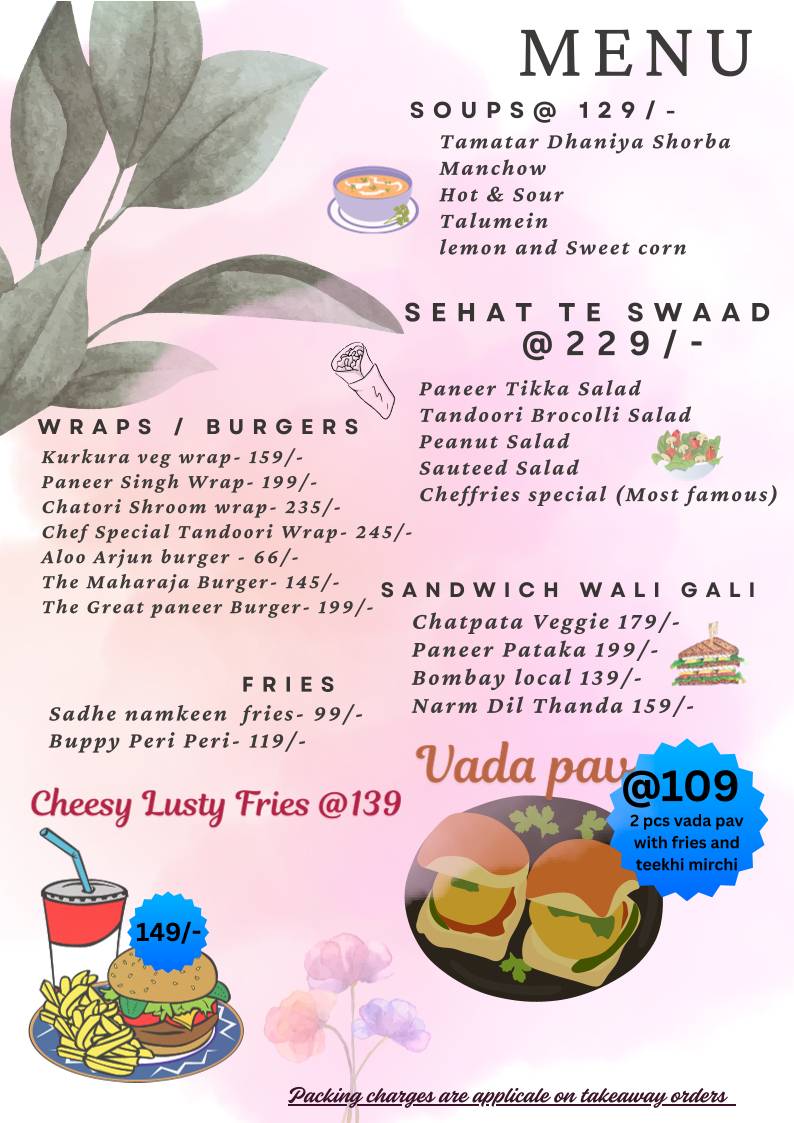 Spill D beans menu