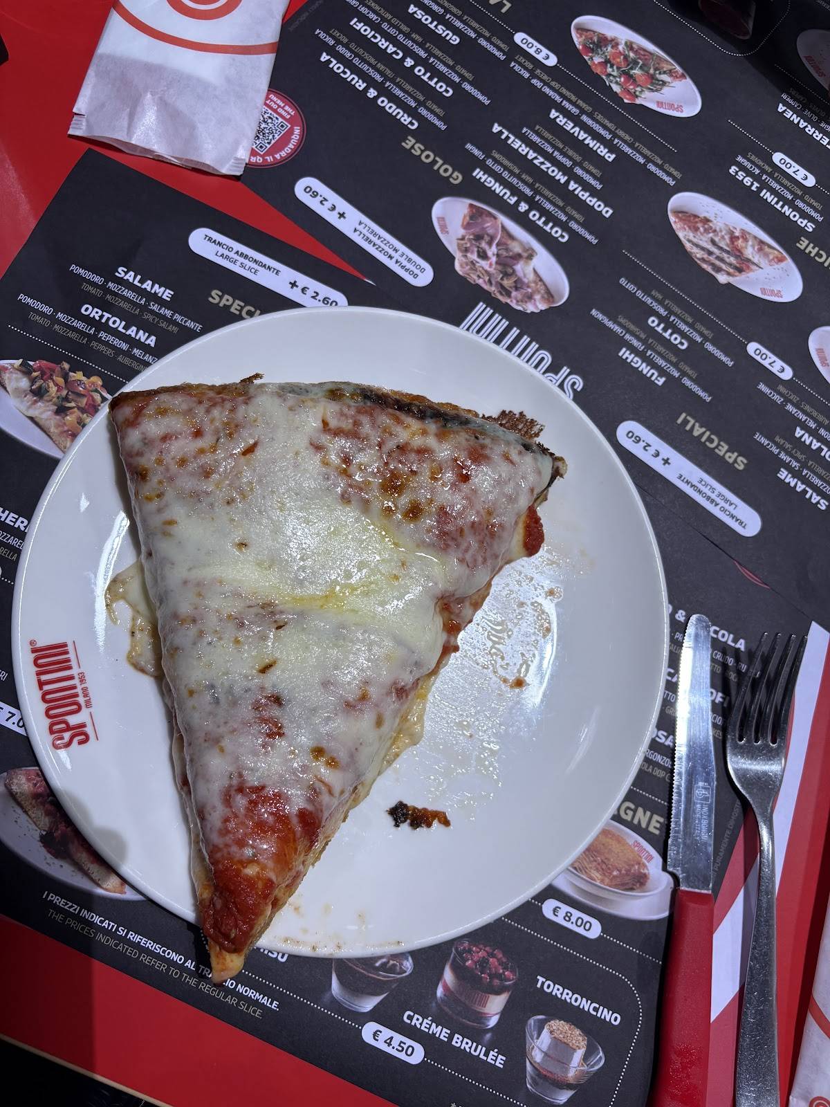 Menu di Spontini 