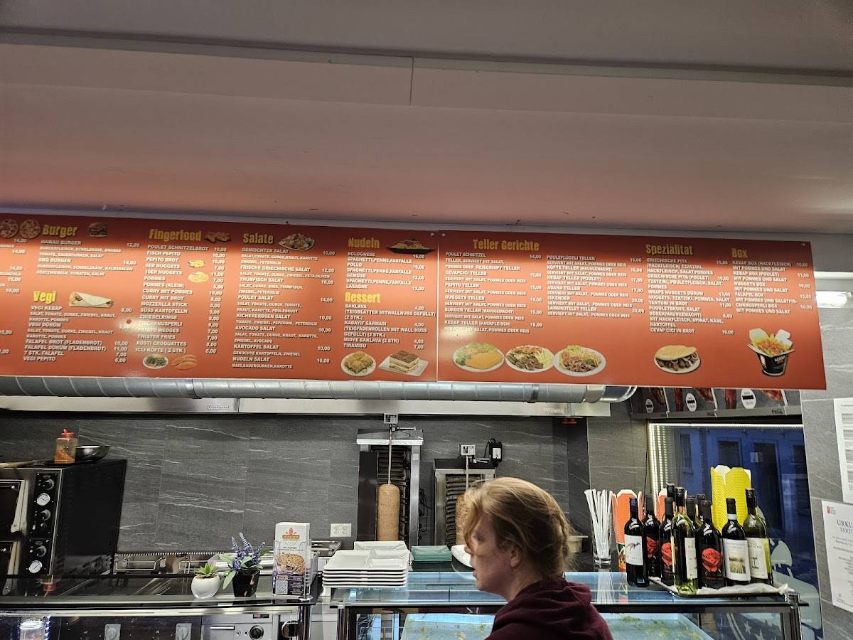 Menu di Städtli Kebap 