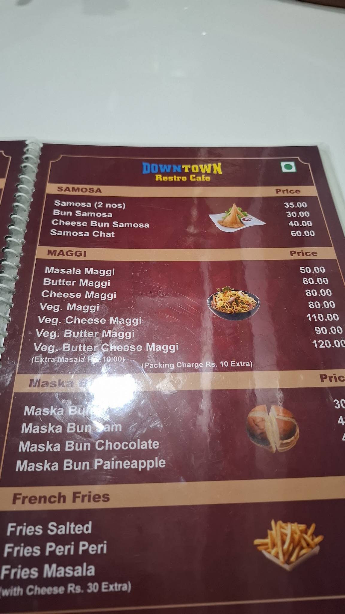 Status Fine Dine Restaurant & Banquet menu