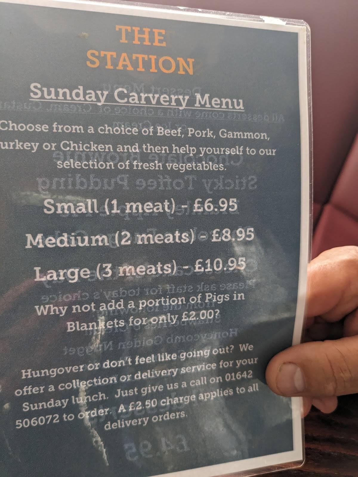 Menu at The Station Hotel pub & bar, Billingham, 172 Station Rd