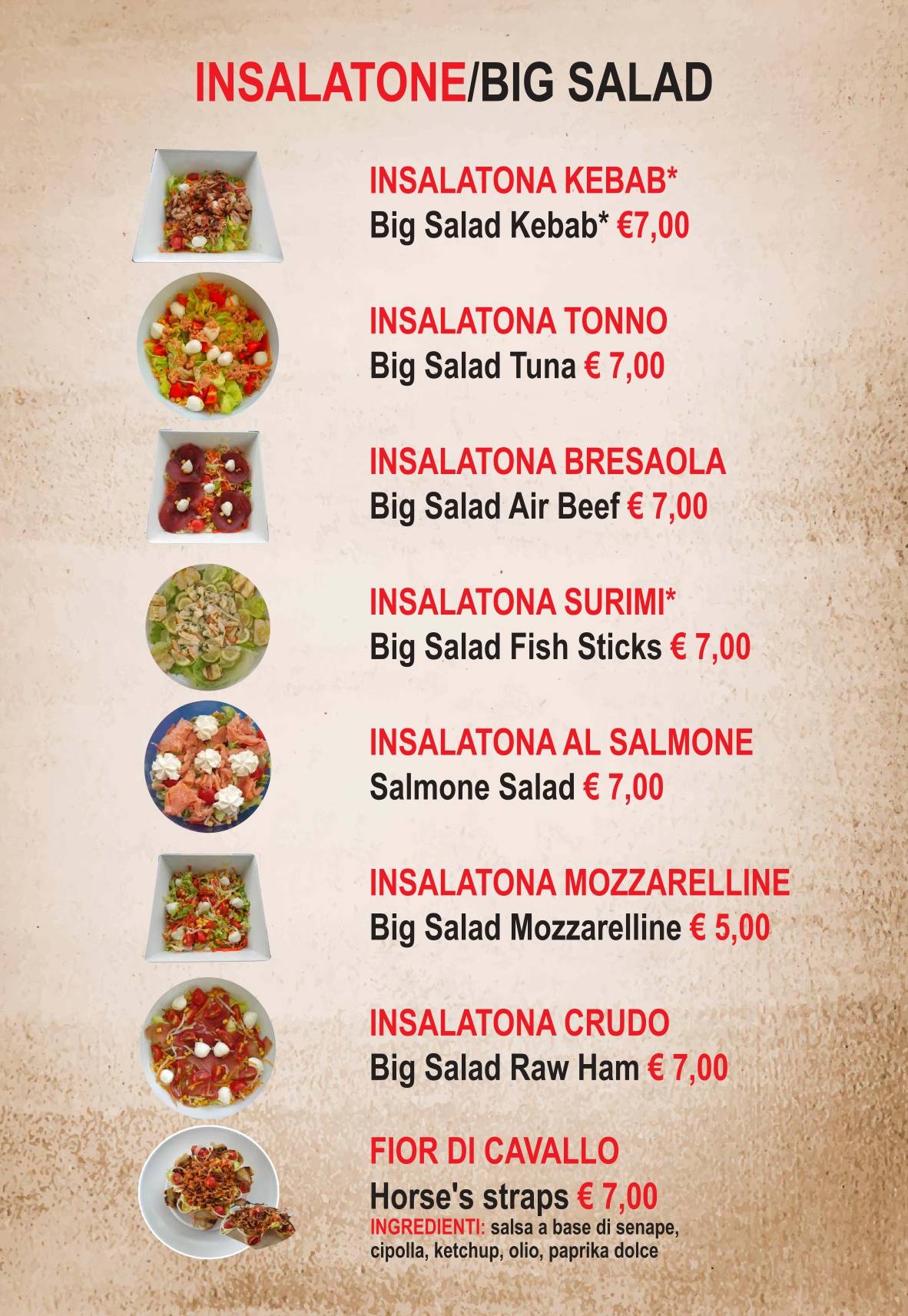 Menu di Stuzzichello Trapani 
