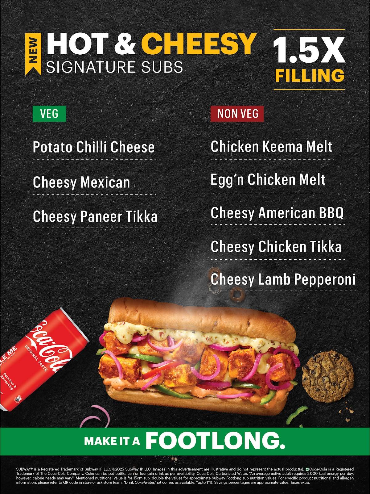 Subway Mall of Amritsar menu