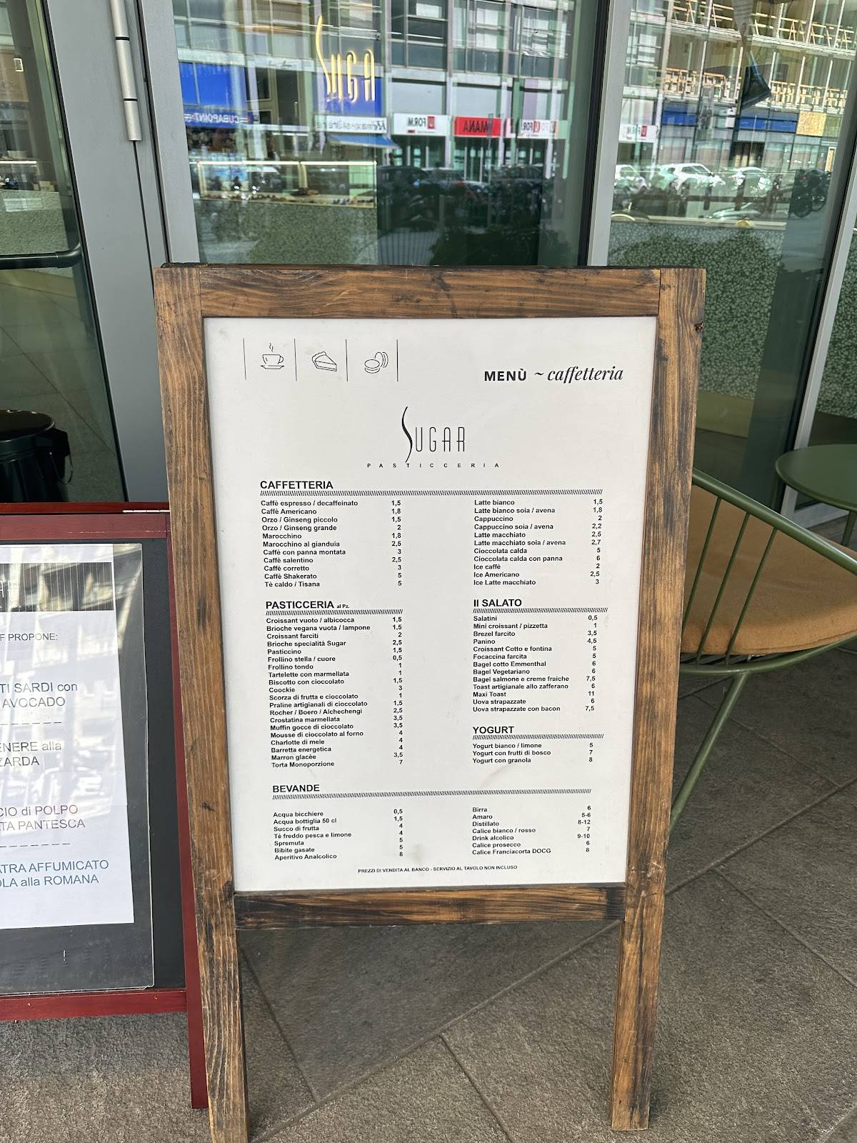 Menu di Sugar 