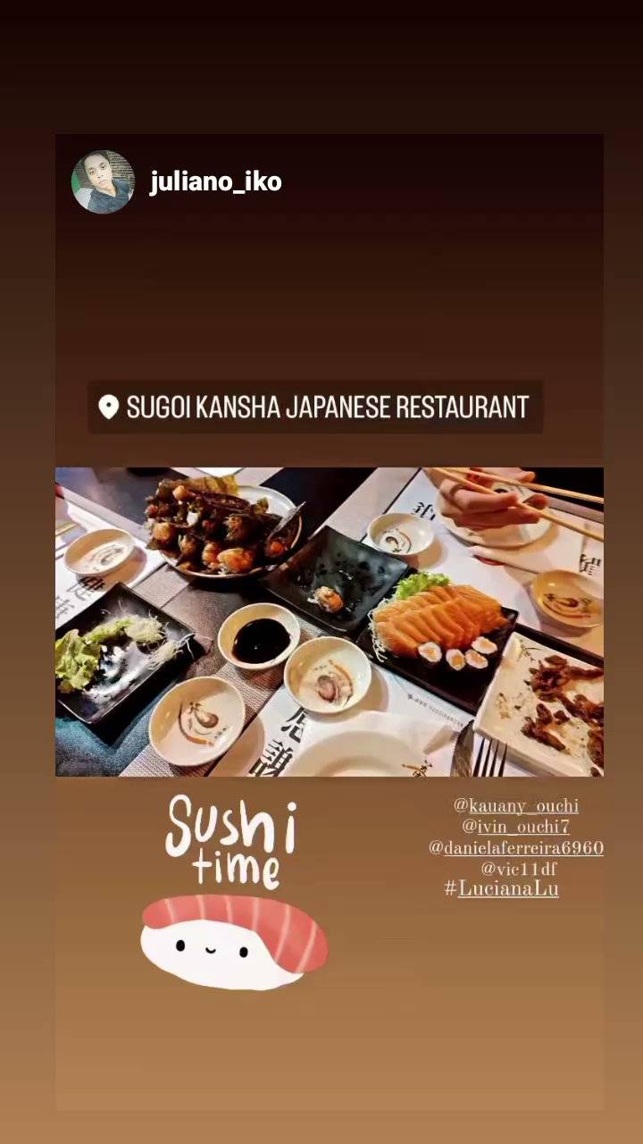 Sugoi Kansha Japanese Restaurant cardápio