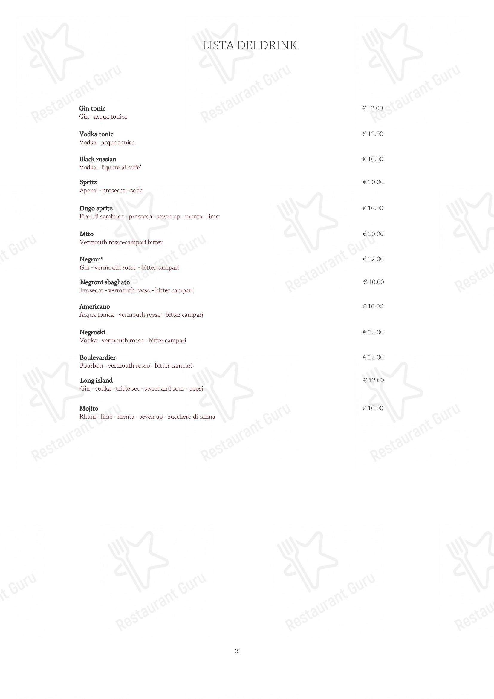 Menu per Sunrise Restaurant in Caserta