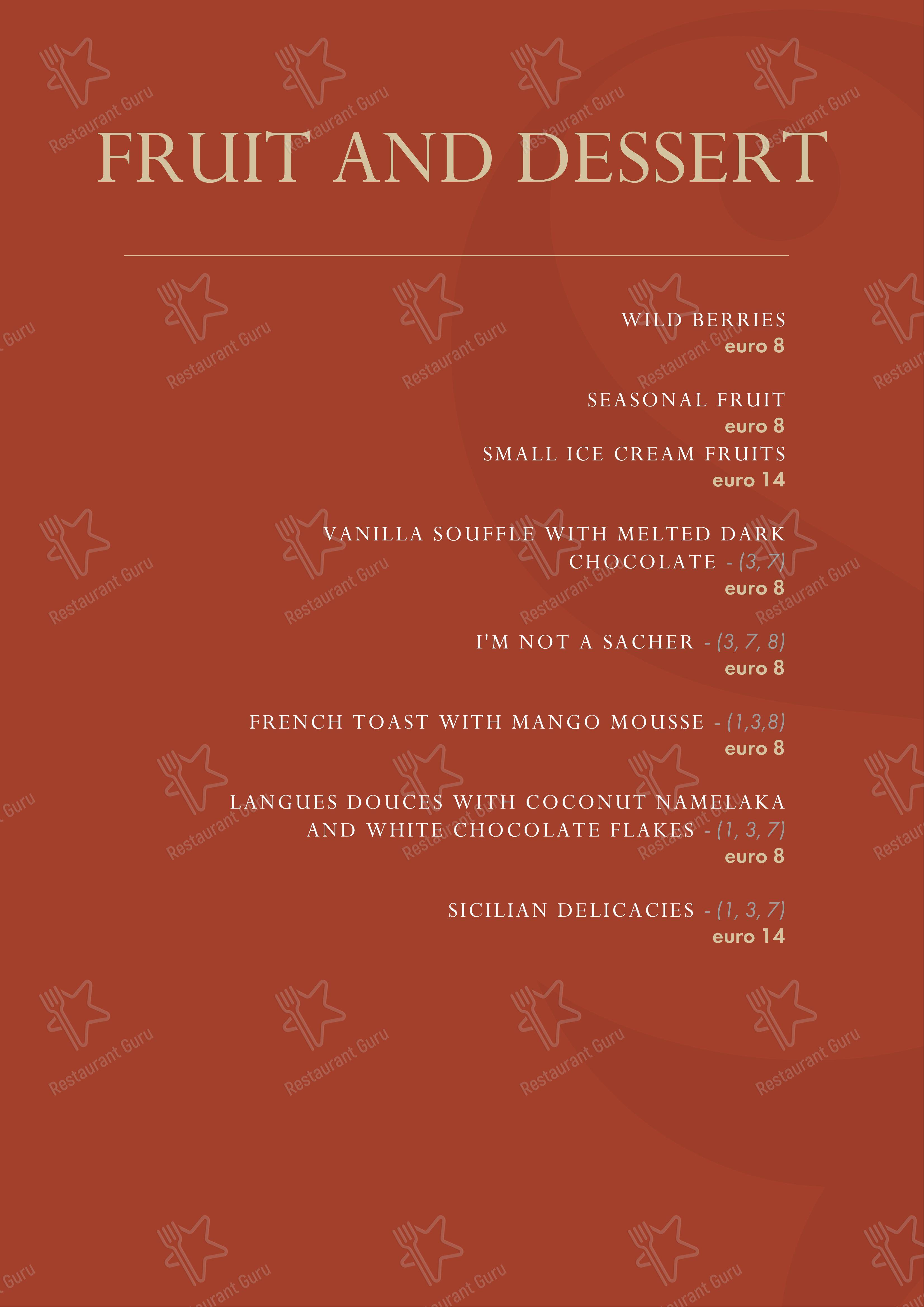 菜单 per Sunrise Restaurant in Caserta