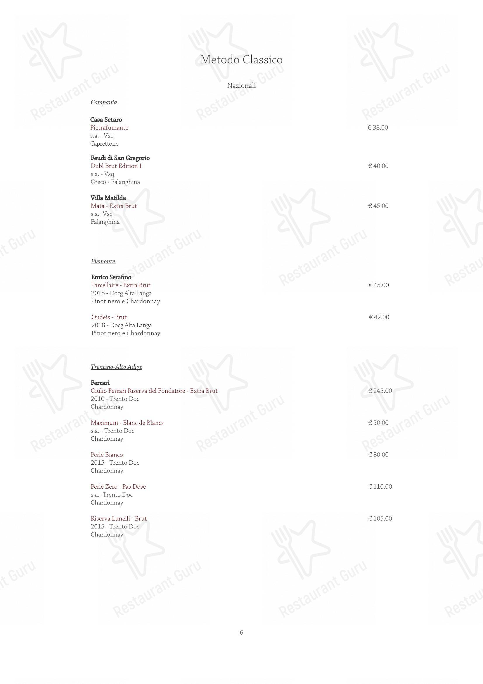 Menu per Sunrise Restaurant in Caserta