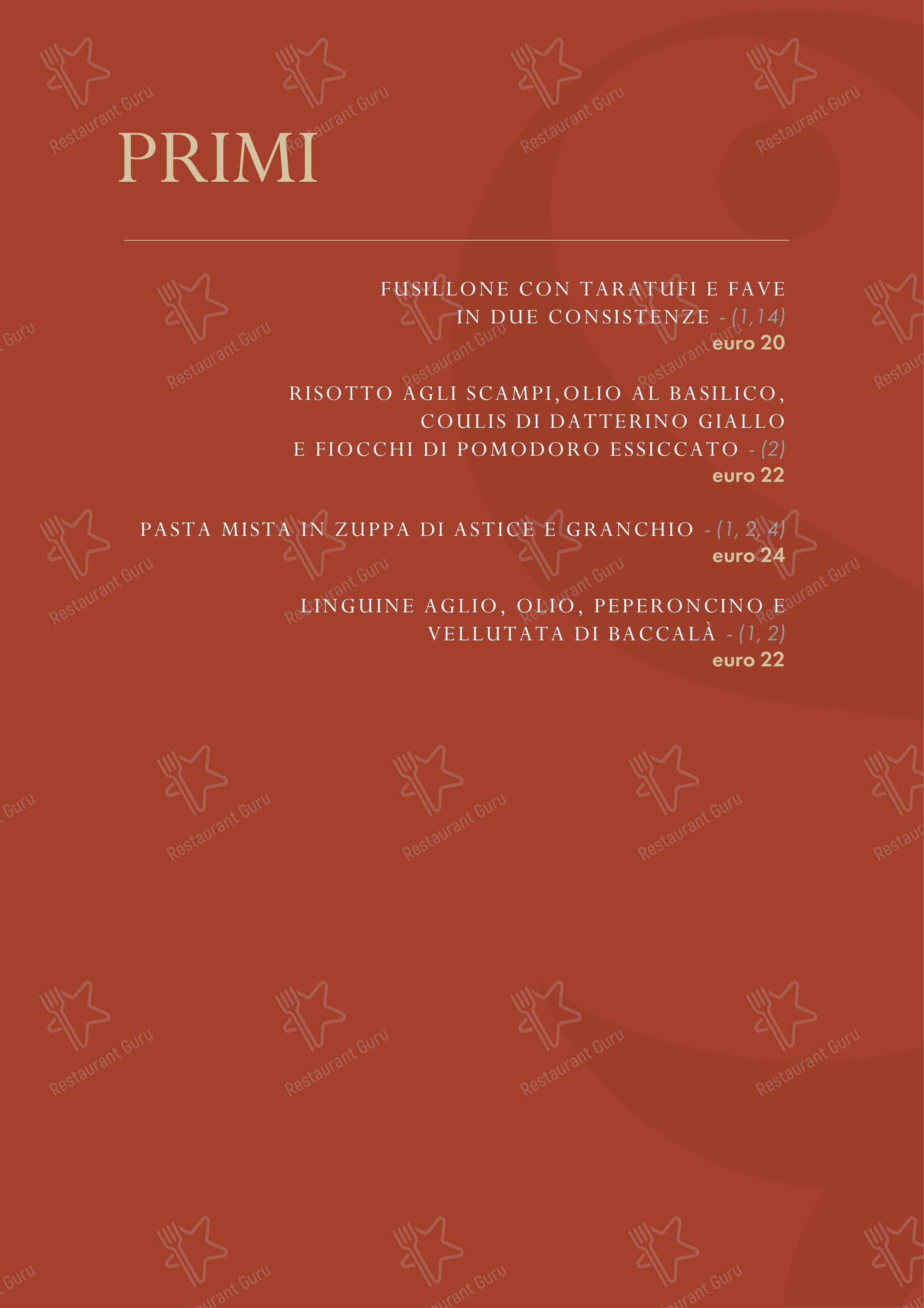 Menu bar per Sunrise Restaurant in Caserta