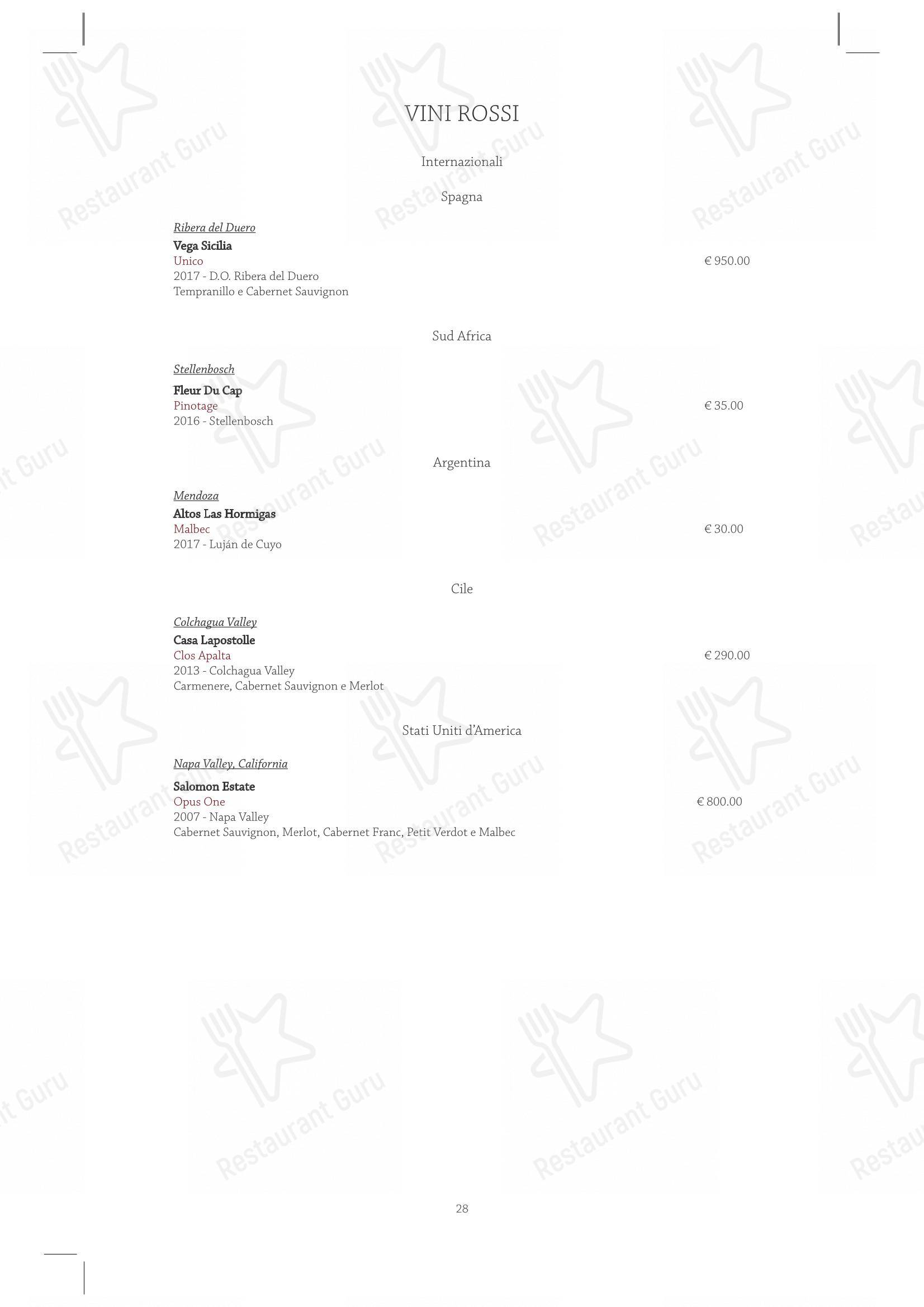 Menu per Sunrise Restaurant in Caserta