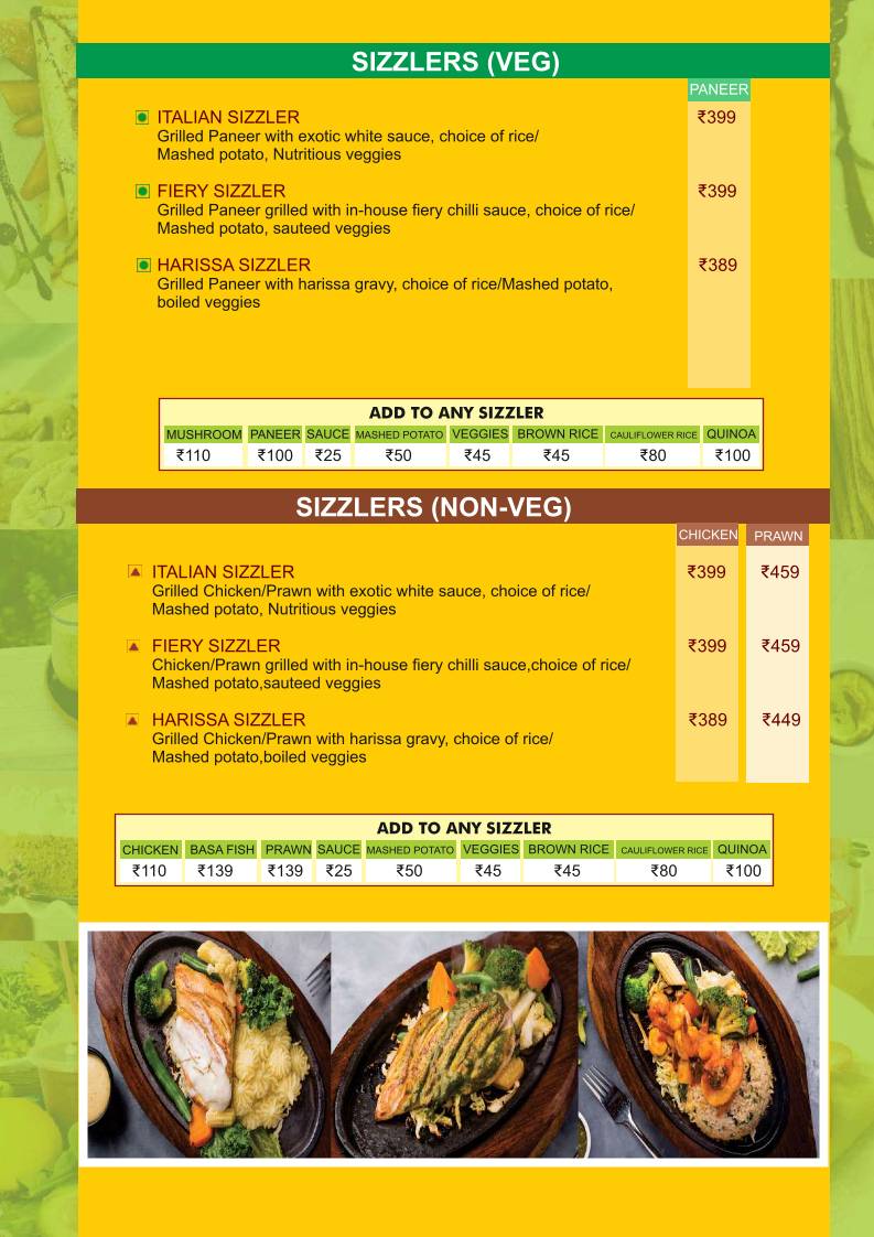 SuperFood menu