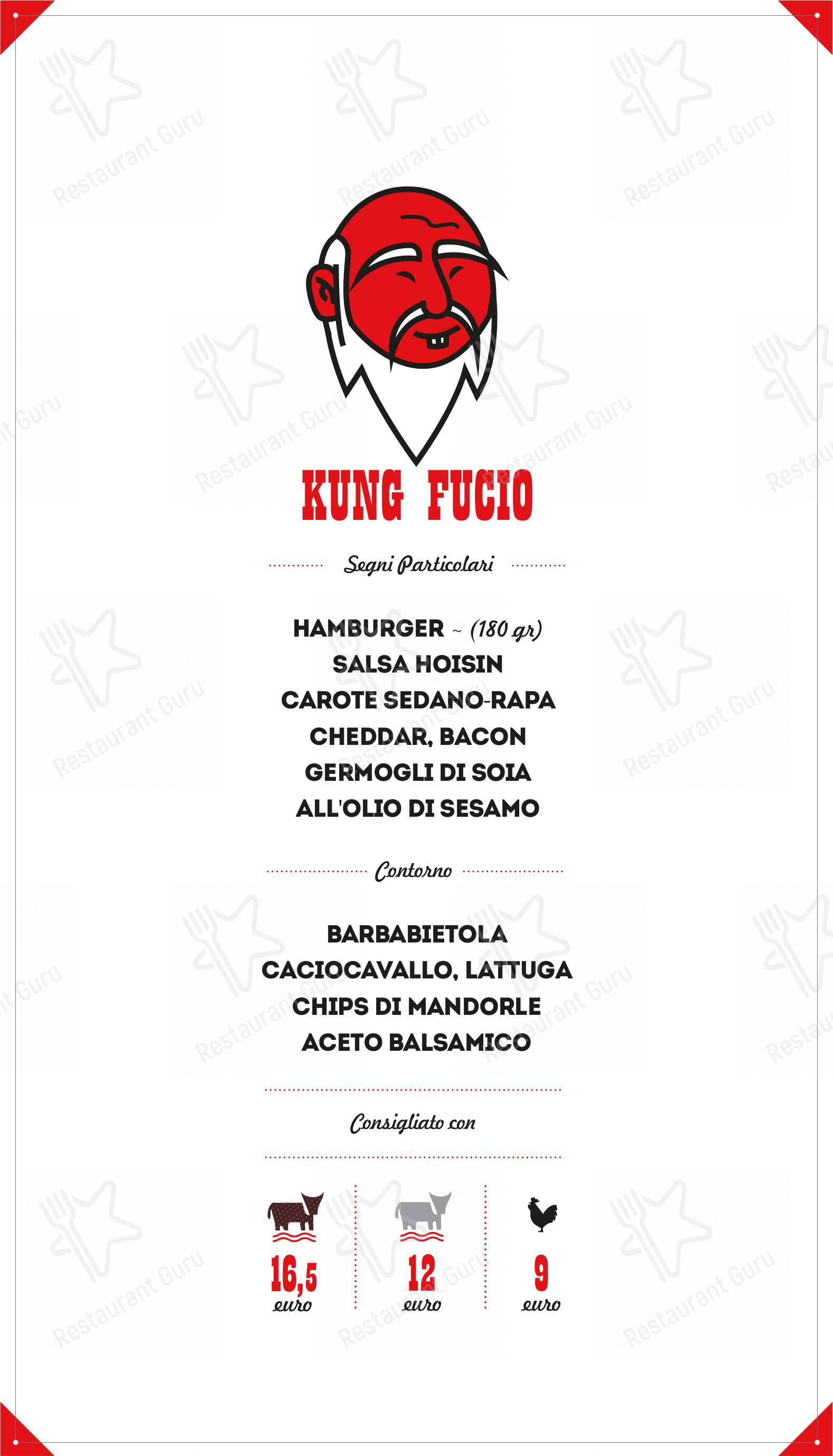 Menu bar per Supersantos Burger in Molfetta