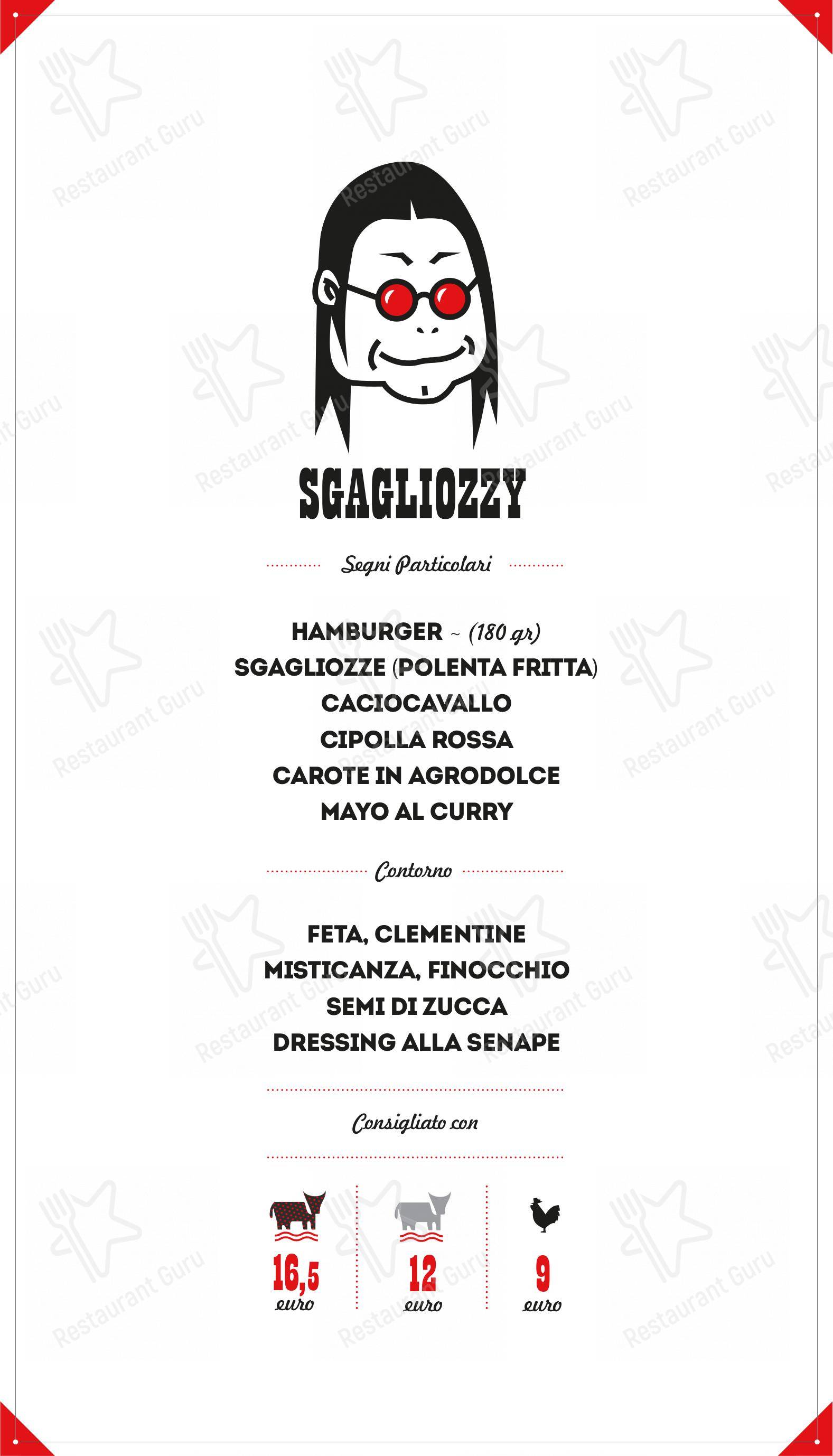 Menu bar per Supersantos Burger in Molfetta