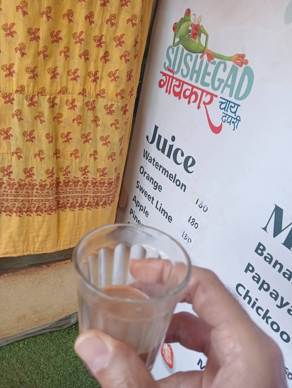 Sushegad Goenkar Chai Tapri menu