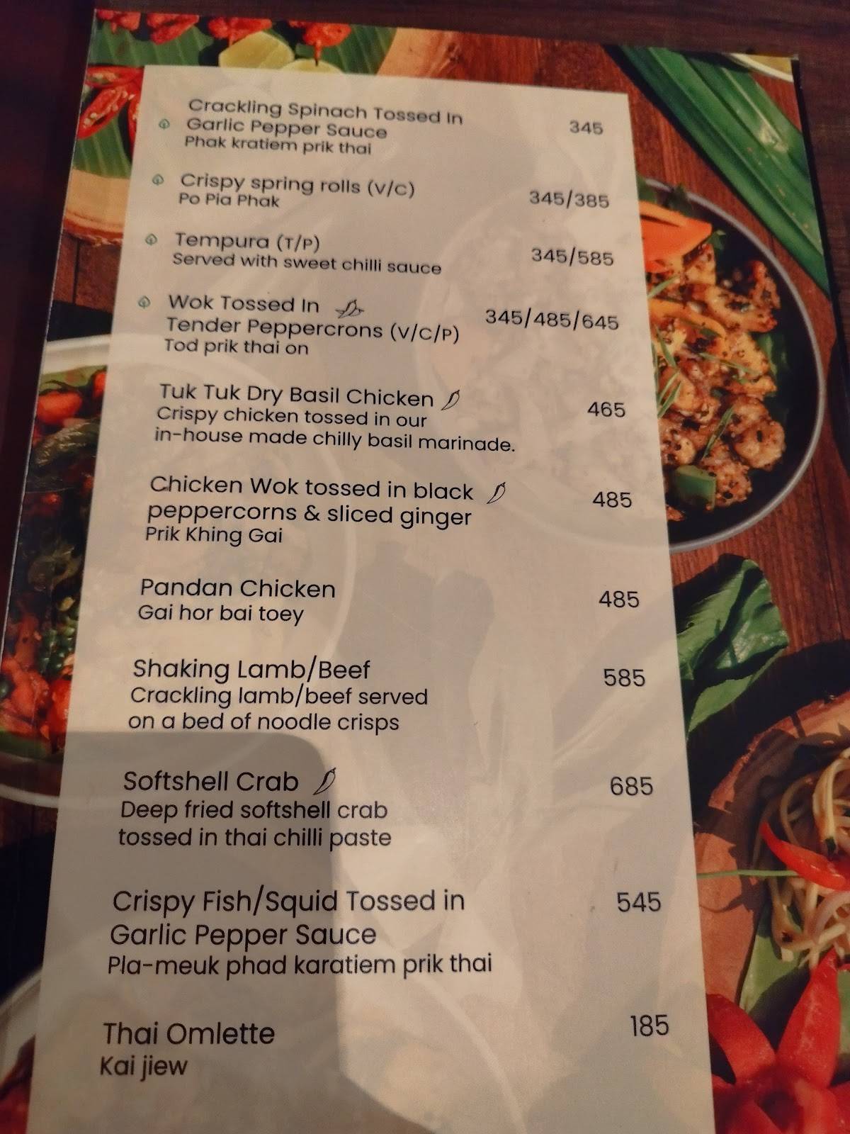 Sushi in a Box menu