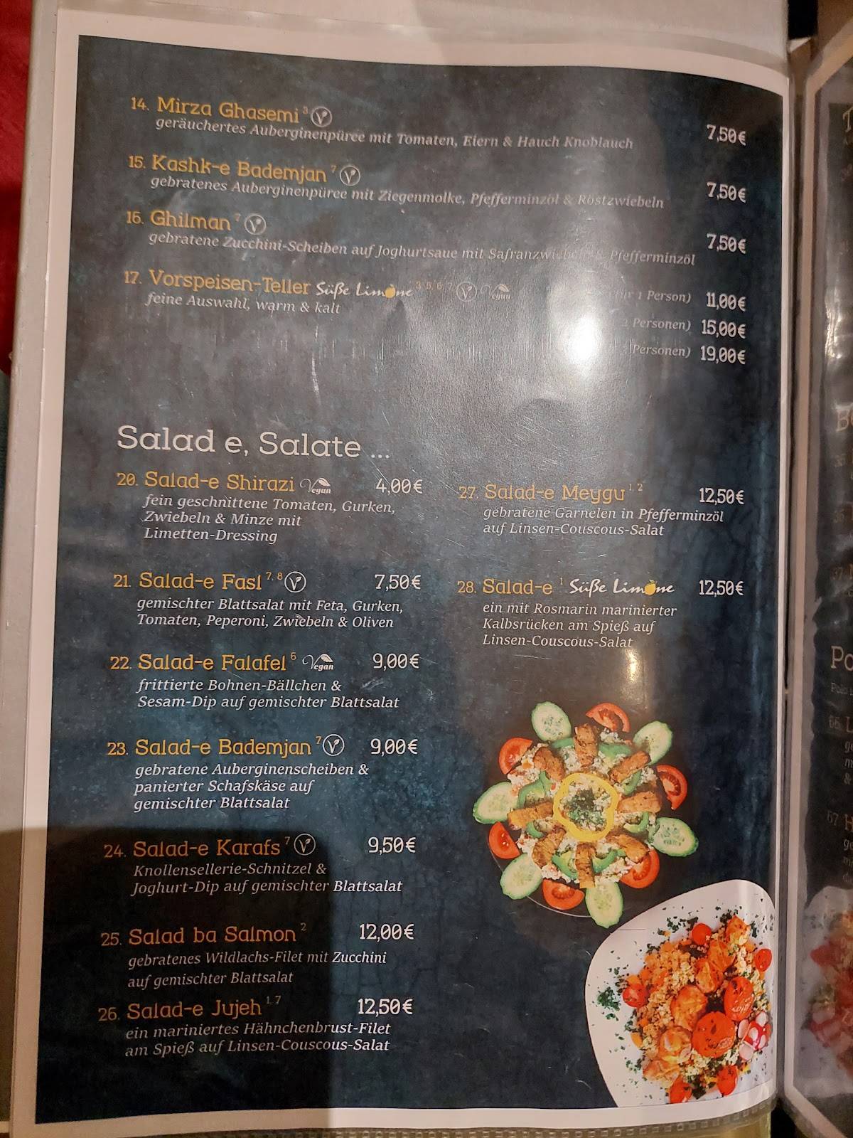 Menu de Süße Limone Offenbach