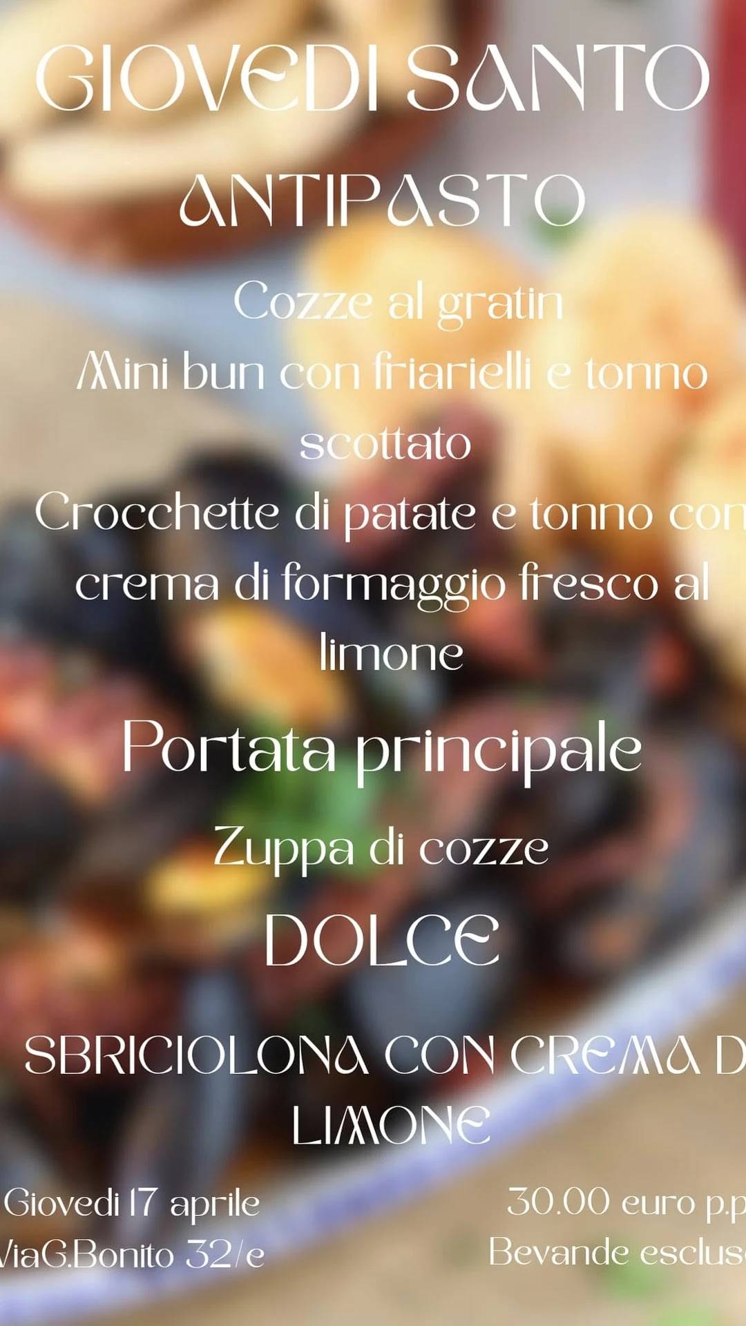 Menu di Symposium 