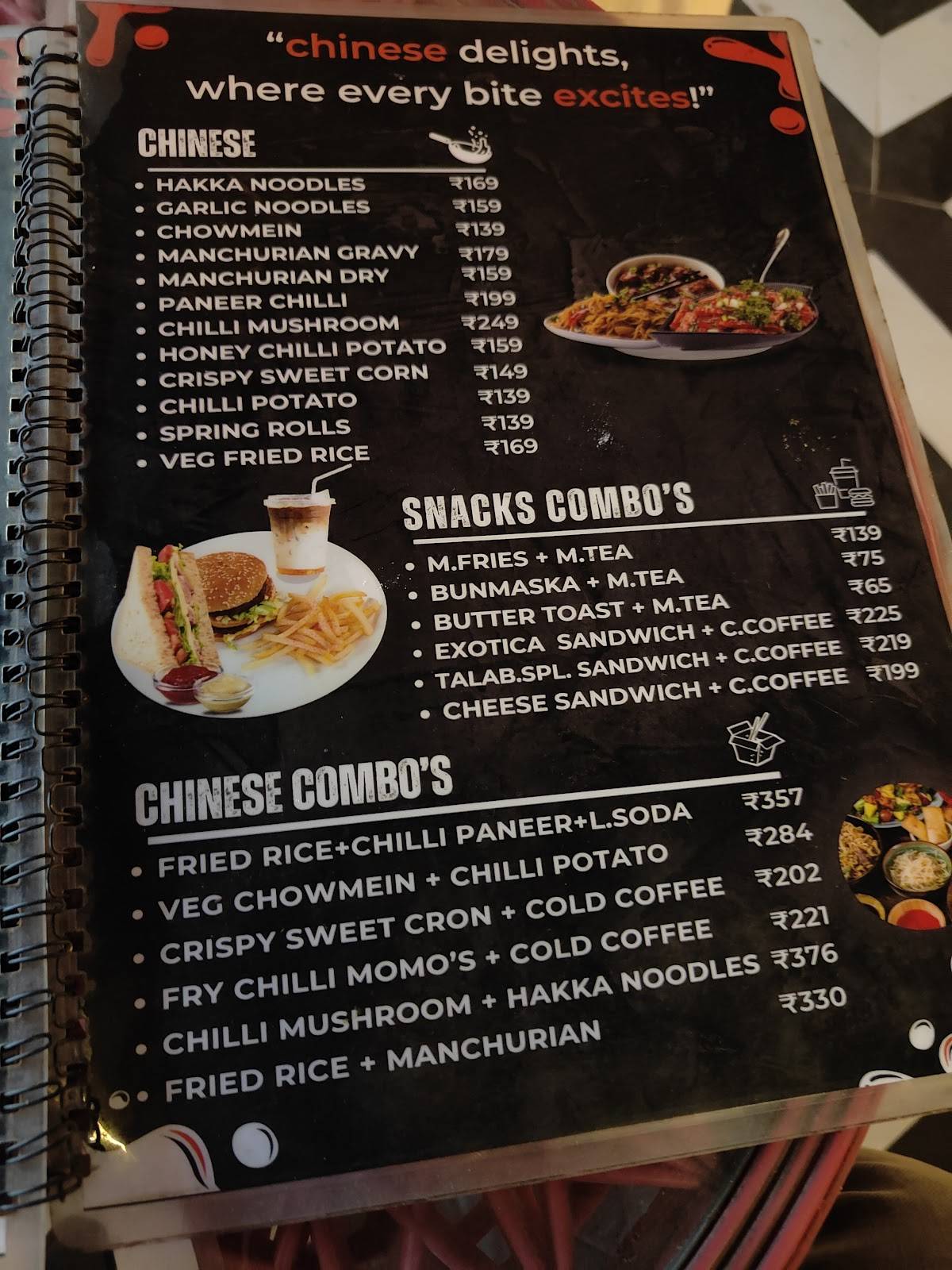 TALAB TEA menu