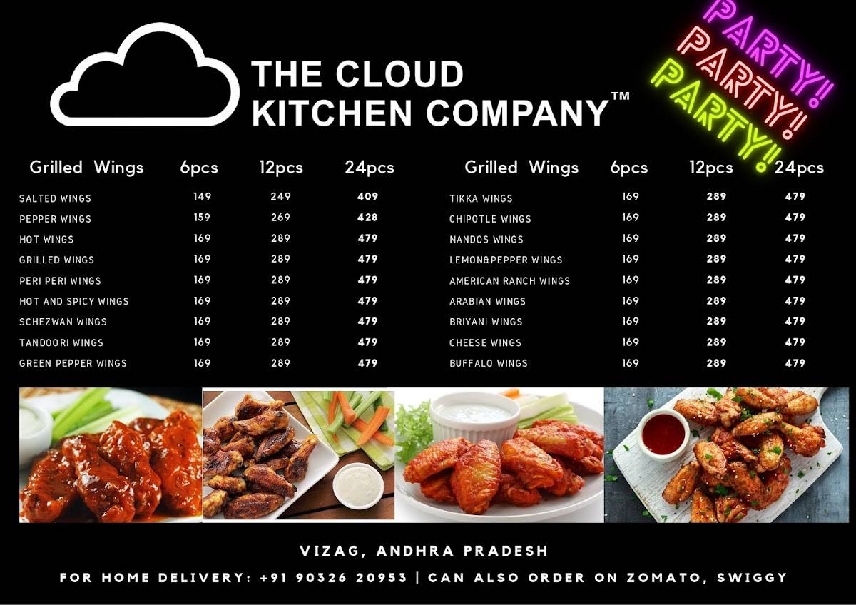 THE CLOUD KITCHEN COMPANY menu