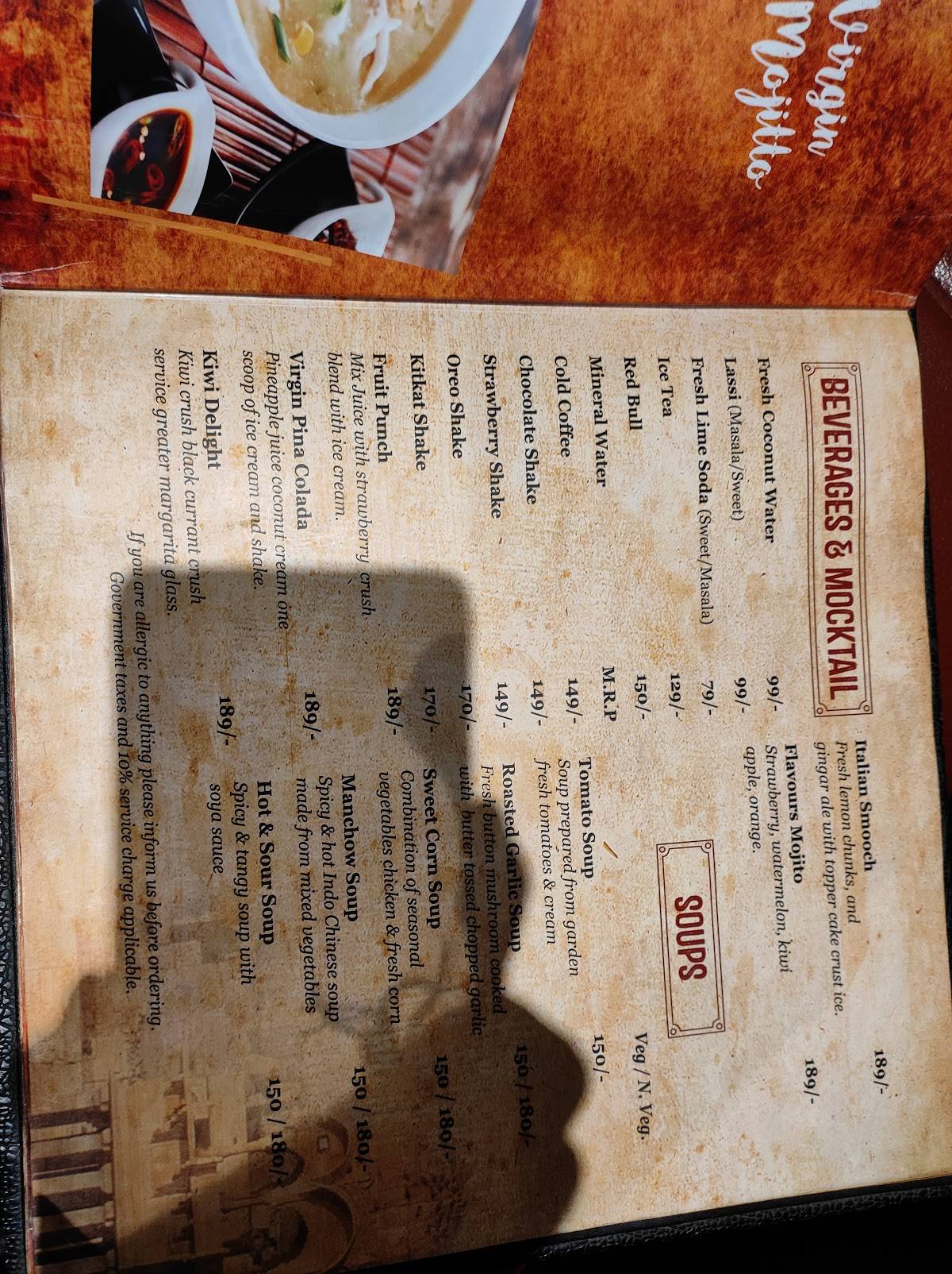 THE GRILLS, FOOD JUNCTION menu