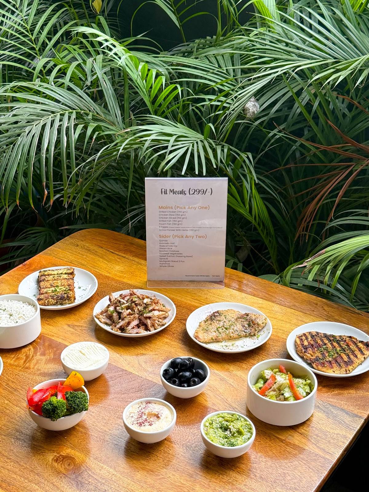 Taaza Restaurant menu