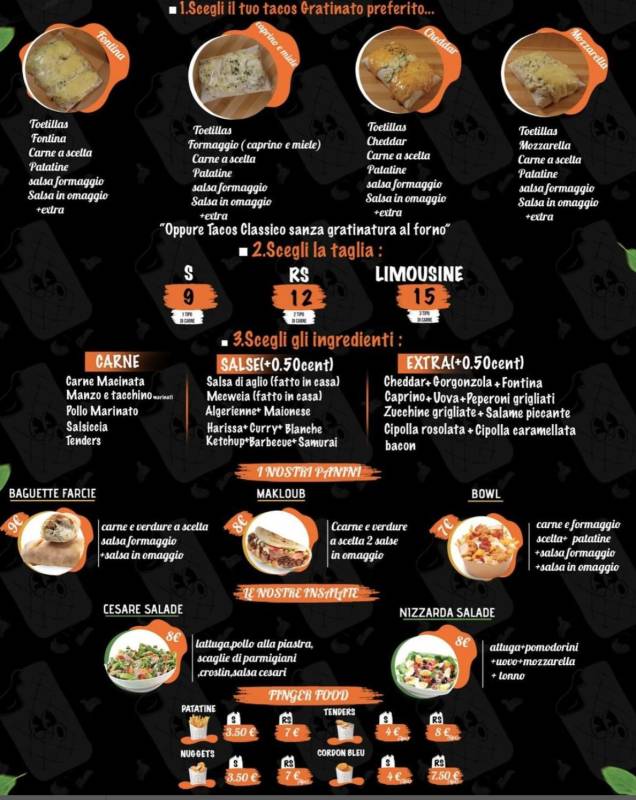 Menu di Tacostar 