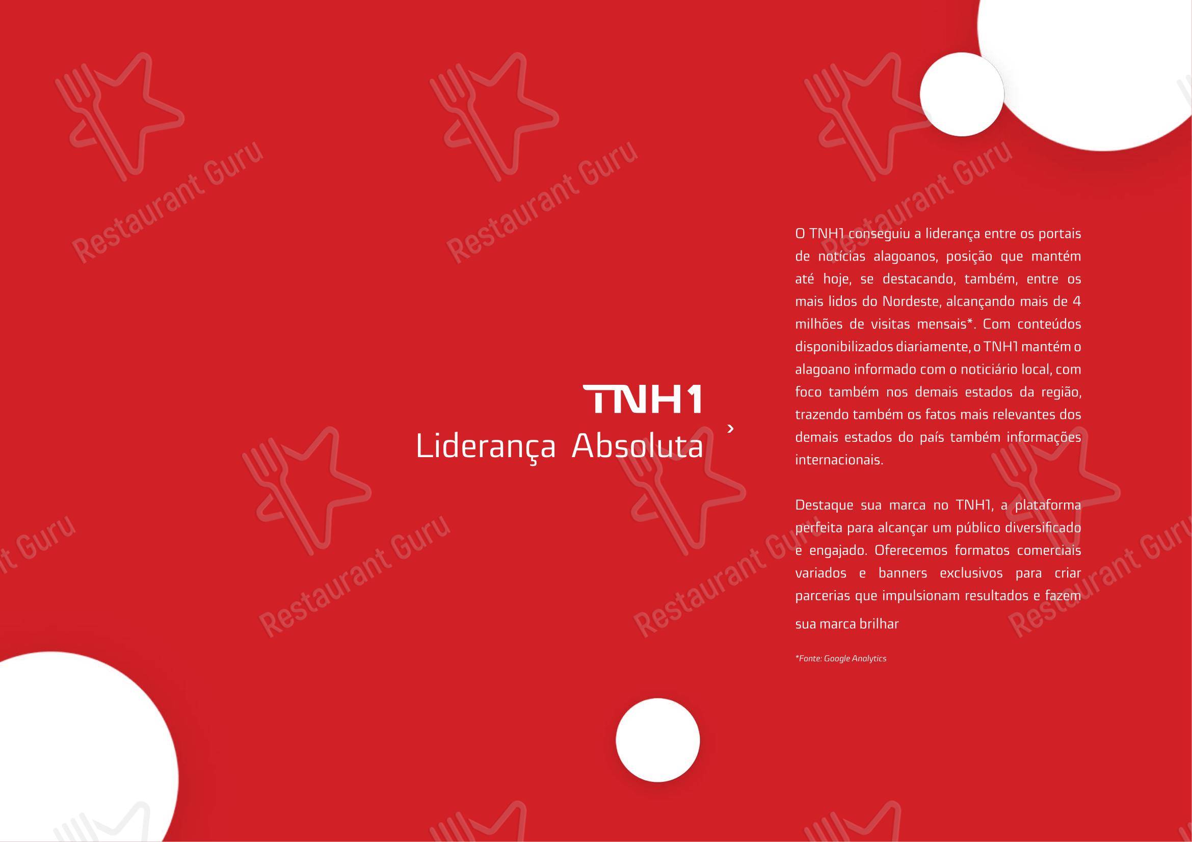 Tapioca Maria Bonita - Matriz em Maceió - Menu