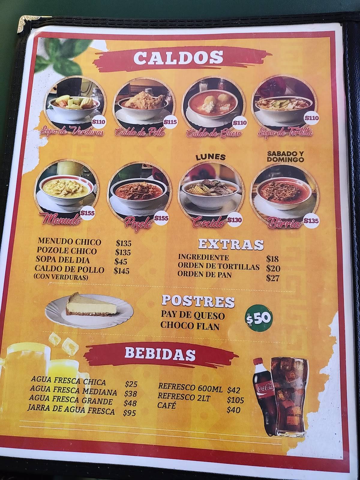 Menu at Taquerias Lupita's restaurant, Nogales, Av. Alvaro Obregon #599