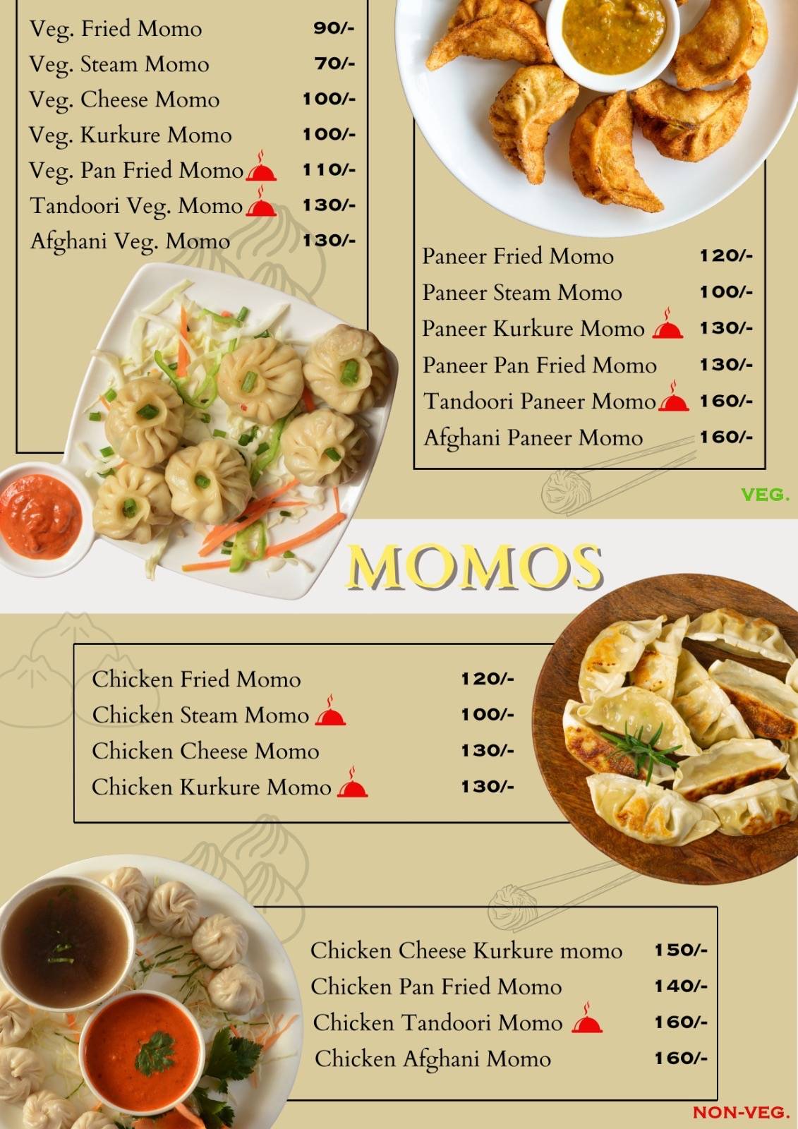 Taste Match Restaurant menu