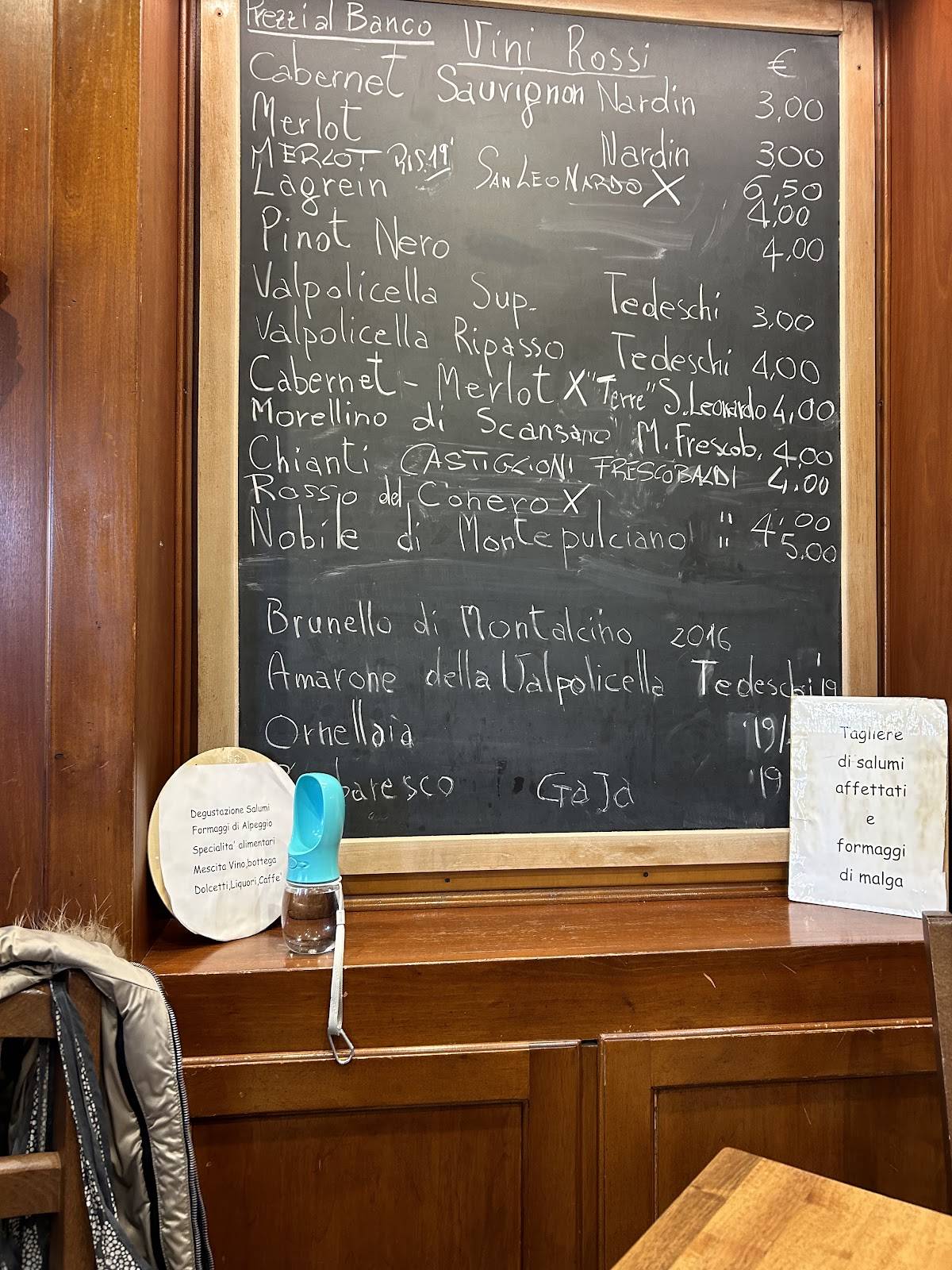 Menu di Taverna al Ponte 