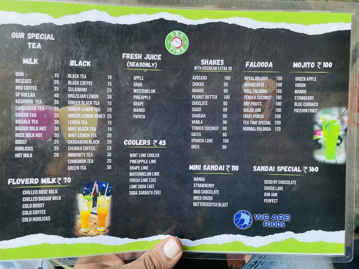 Tea Time Thrissur(West Fort) menu