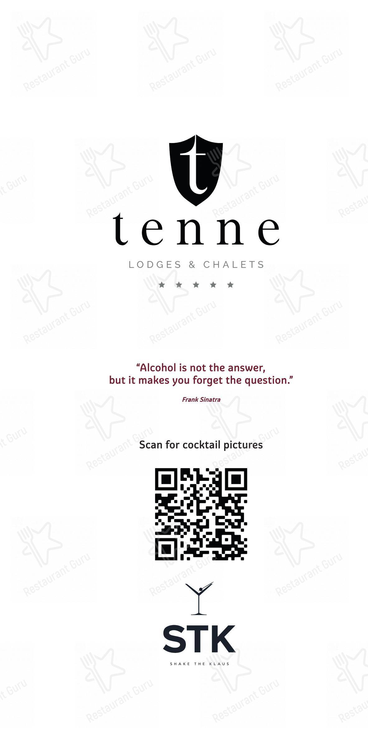 Menu bar per Tenne Lodges in Colle