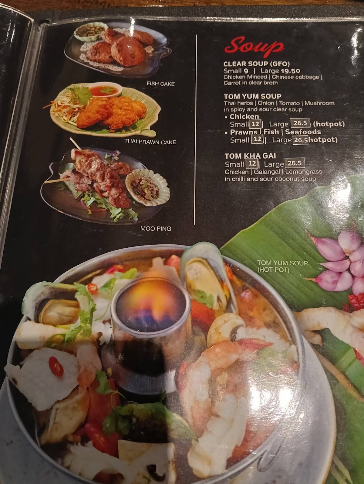 Menu at Thai Infinity Restaurant, Gledswood Hills