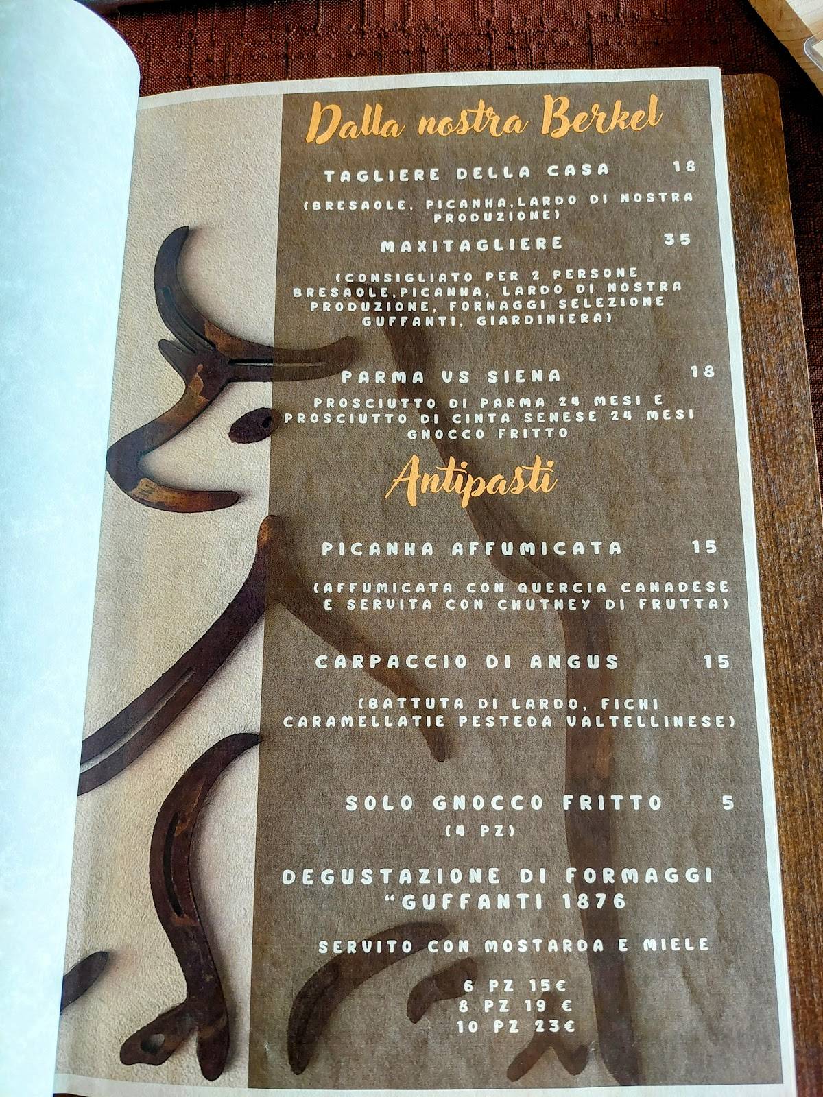 Menu di The New Angus 