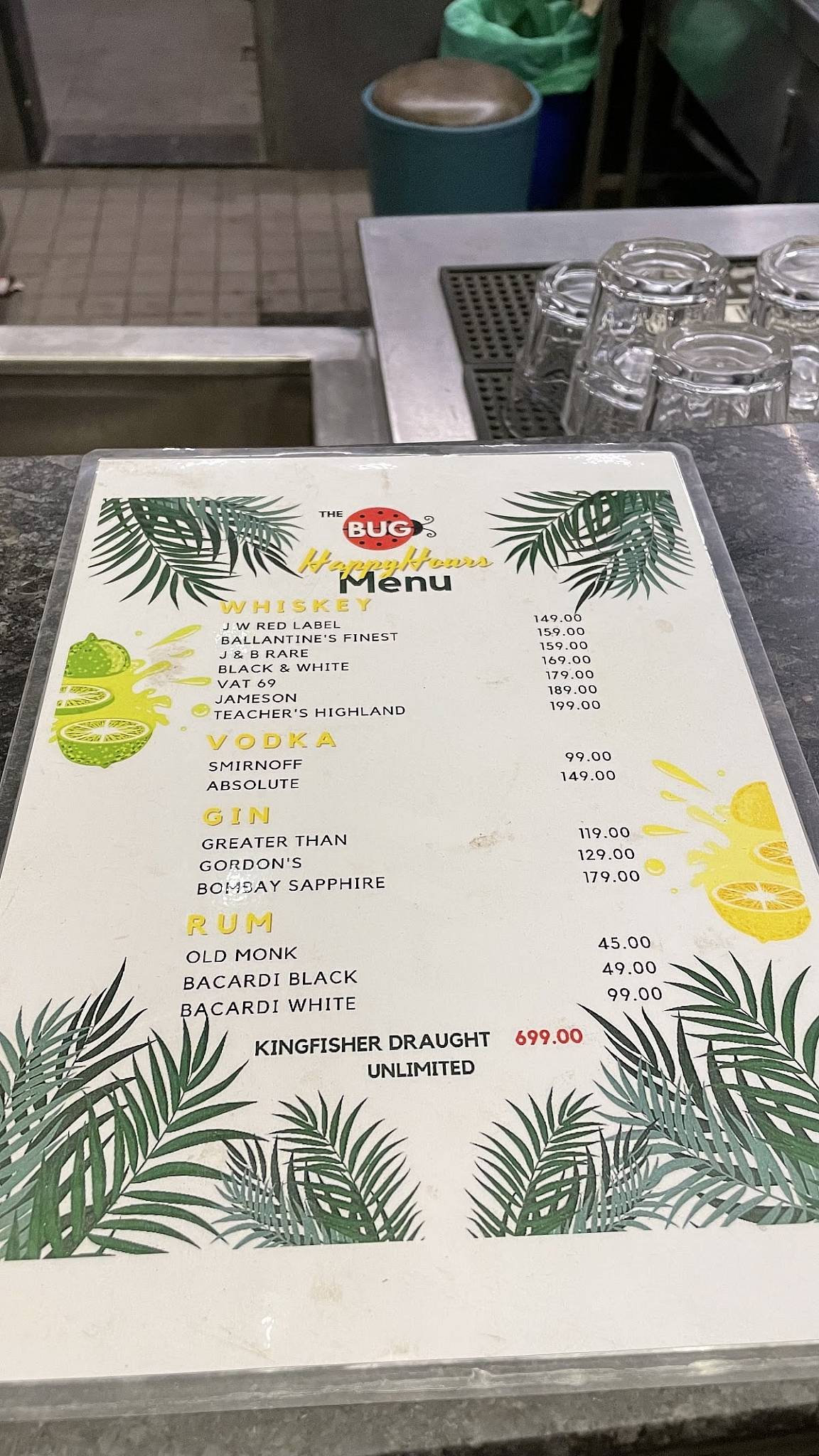BUG & BASS menu